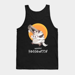 Happy Hoggoween Halloween Hedgehog Mummy Tank Top